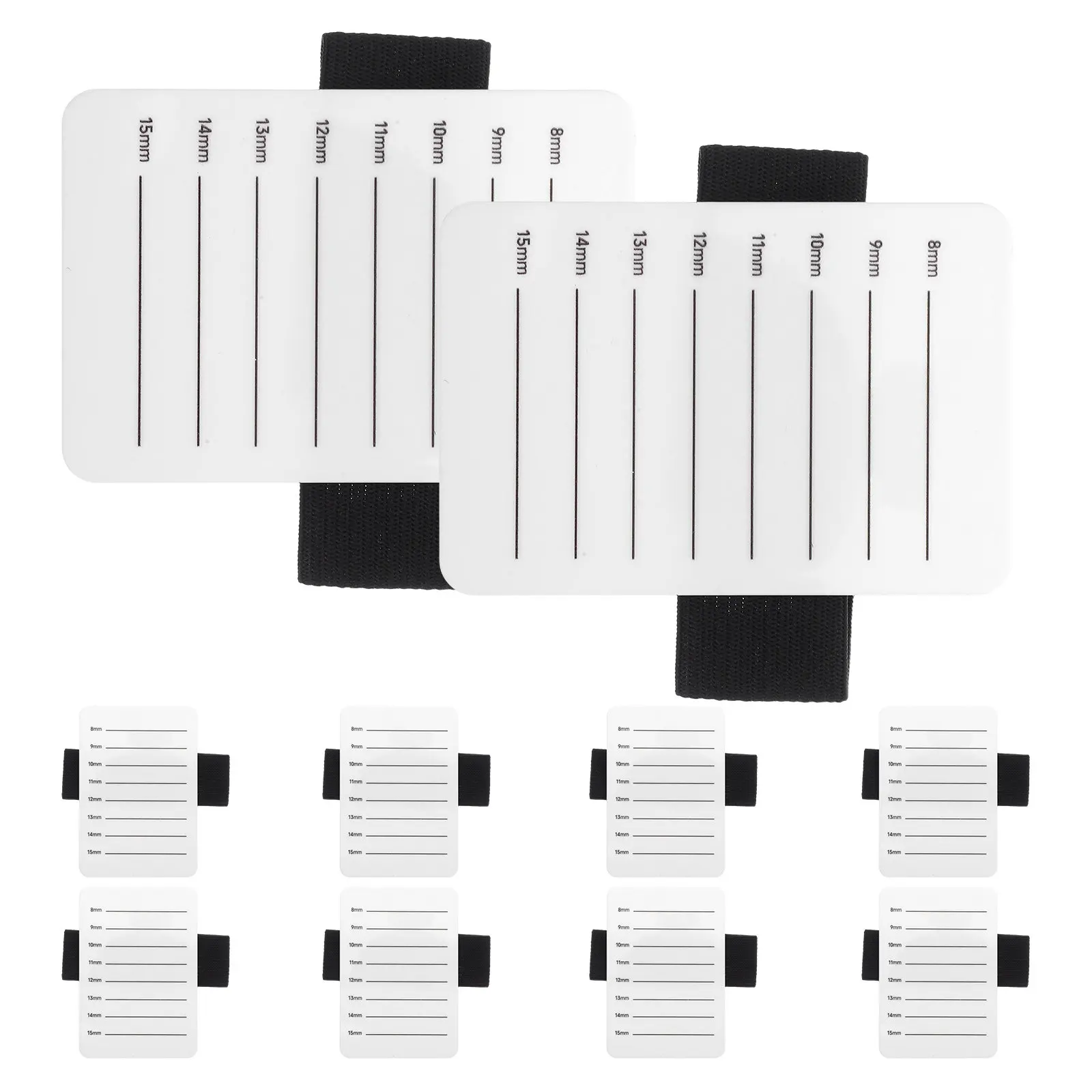 

15 наборов акриловых подставок для наращивания ресниц: прозрачные, портативные, с улучшенной видимостью и стабильной работой, лоток-держатель для ресниц