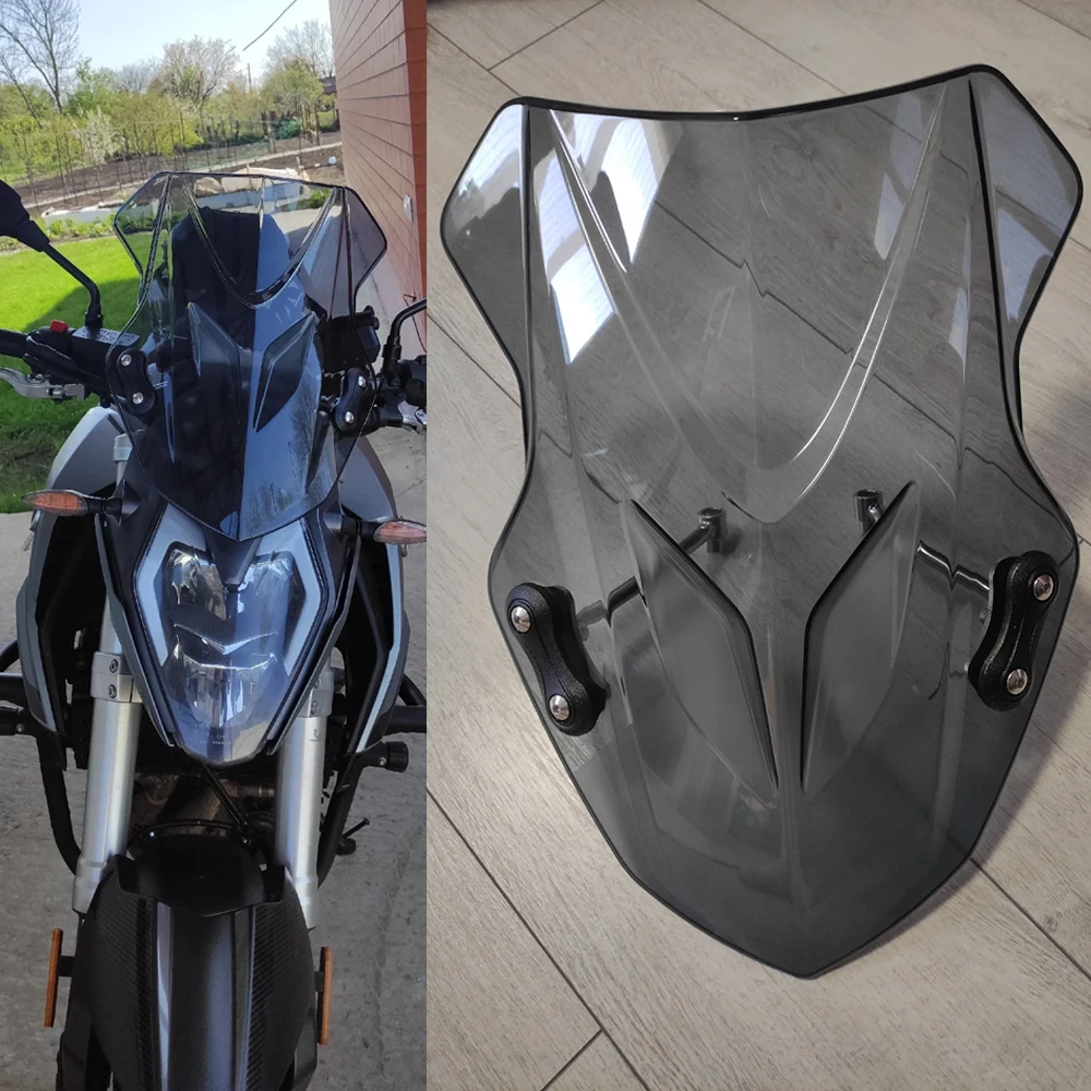 

Для Loncin Voge 525R лобовое стекло дефлектор ветра аксессуары для мотоциклов переднее стекло обтекатель фар козырек экран серый