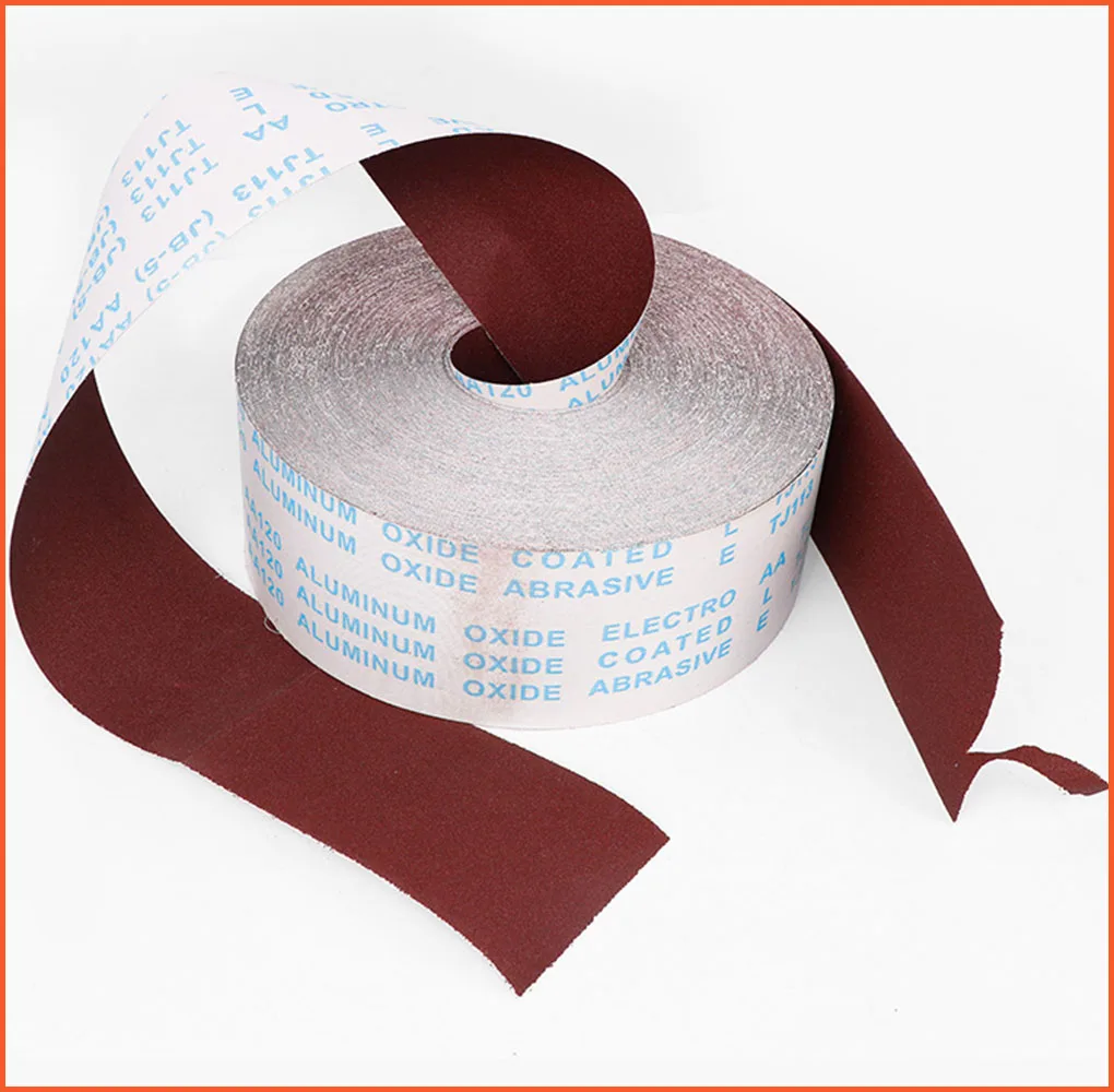 Width 115mmxLength 2M Aluminum Oxide Emery Cloth Roll Sandpaper 60-600 Grit