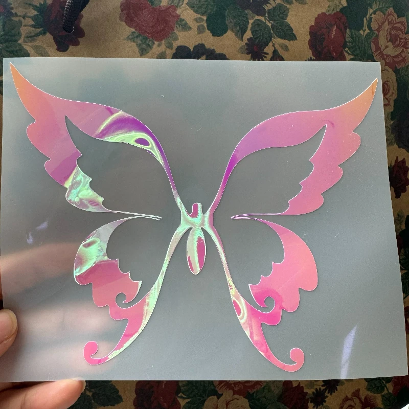 

Holographic Butterfly" Car Sticker - Fashionable Decal for Car Bumpers,Journals, Tablet Covers,Suits for Girly Style Enthusiasts