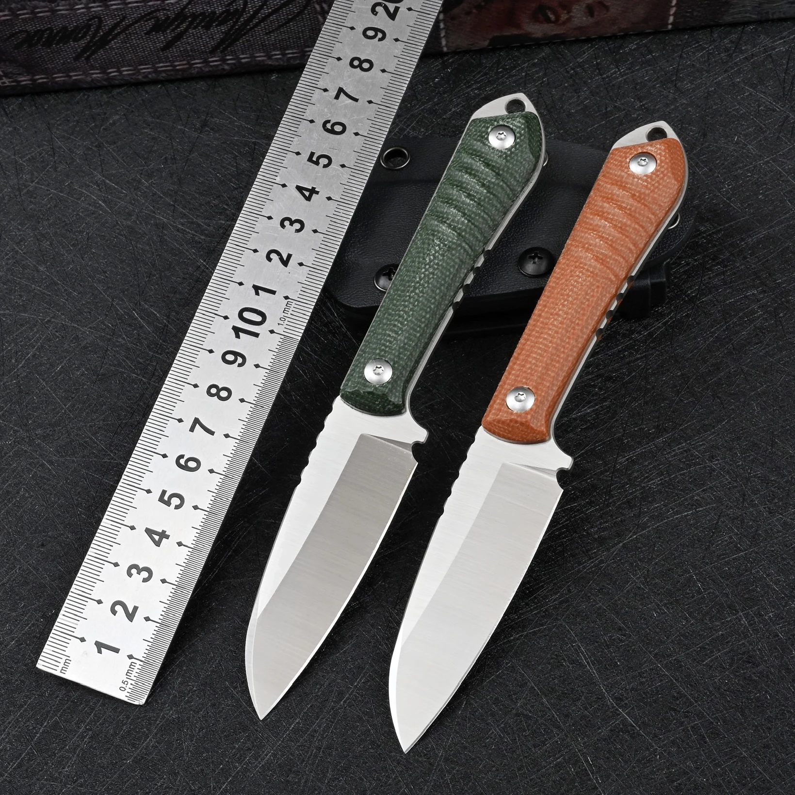 

14c28n Steel Fixed Blade Utility Knives Hunting Survival Knife Tactical Military For Camping Outdoors Self Defense And EDC