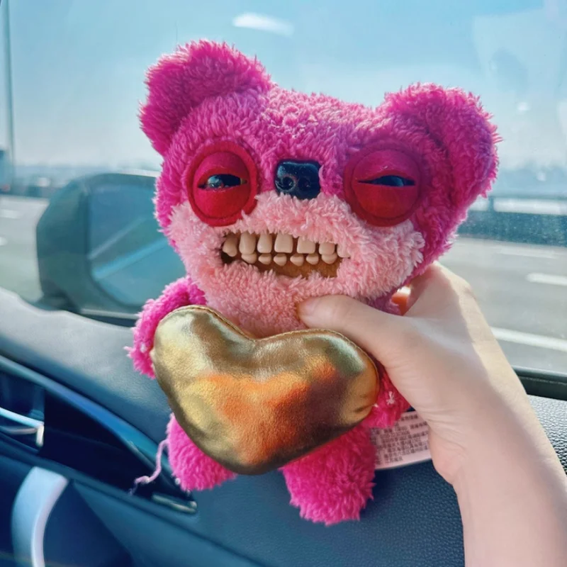 Fuggler الذهب راش سلسلة كبيرة الأسنان الوحش ألعاب من القطيفة دمية لطيف مضحك وحوش قبيحة فتاة الاطفال اللعب شخصيات كرتونية الأطفال هدية