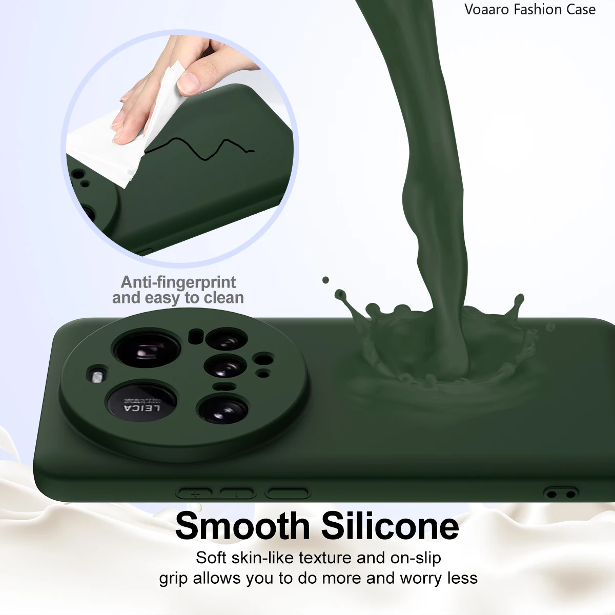 磁気ソフト液体シリコーンカバー Xiaomi 15 ウルトラケース内蔵マグネット Funda Xiaomi Mi 15 ウルトラケースとストラップ