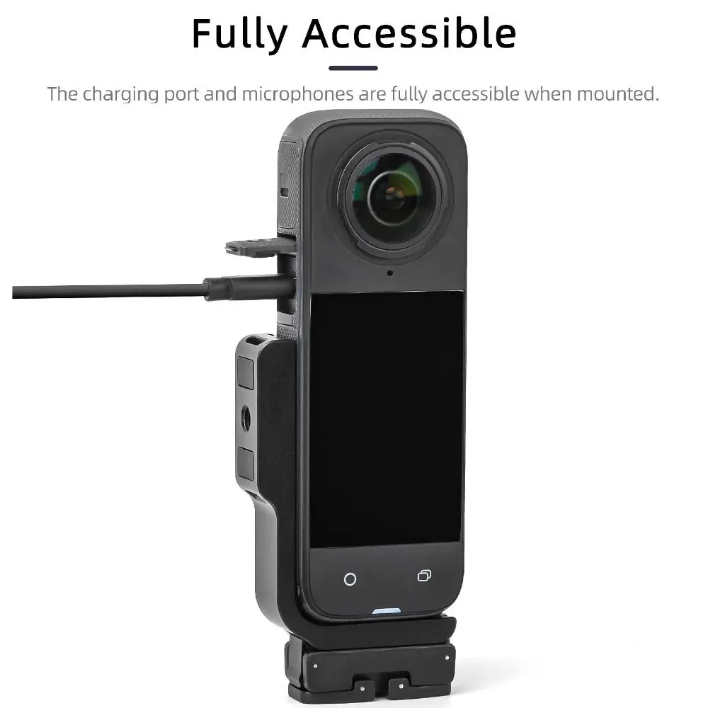 Quick Release Magnetic Bracket Aluminum Alloy Sturdy Horizontal Vertical Adapter L-Shaped for Insta360 X5/X4