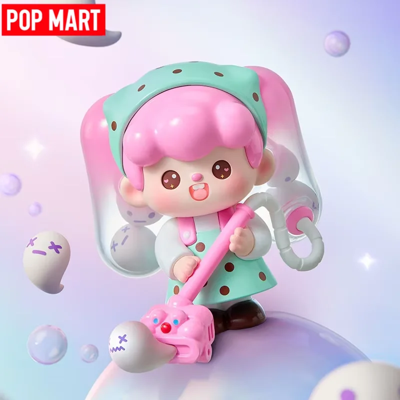 

Hot POP MART Original SUPERTUTU Happy-ing Series Blind Box Kawaii Doll Hanging Cards Keychains Limited Editions Girls Xmas Gift