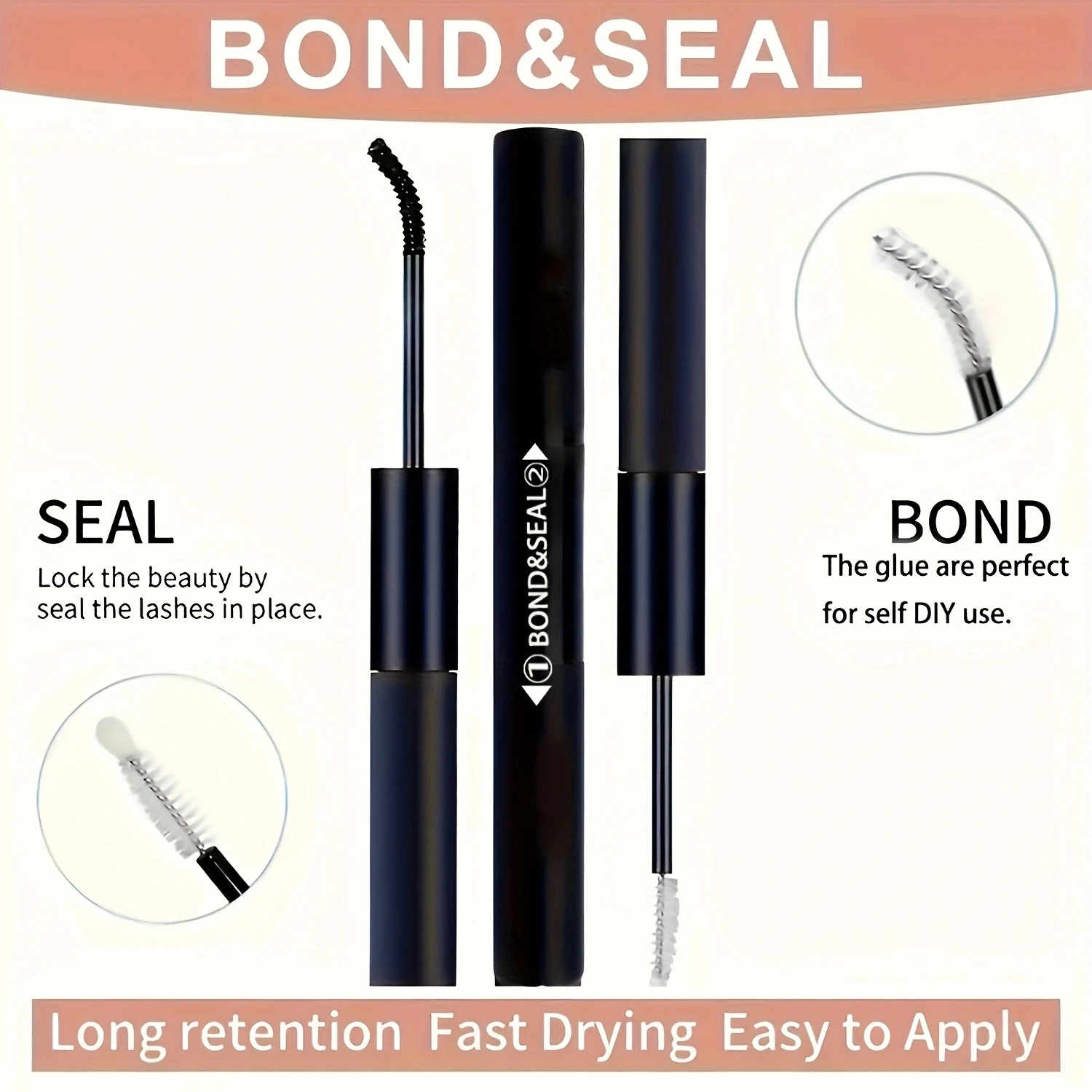 Kit de extensión de pestañas DIY de lujo, volumen esponjoso, 200 Uds., grupos 80D/100D con unión, sello, pinzas y cepillo para principiantes