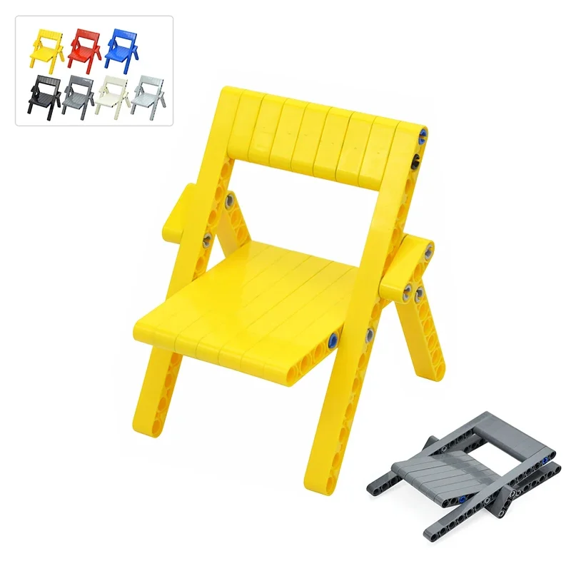 Leduo-Silla de apilamiento de ladrillo, montaje de brazo de agujero grueso, elevador de brazo, juguete técnico de bricolaje, accesorios de bloques de construcción