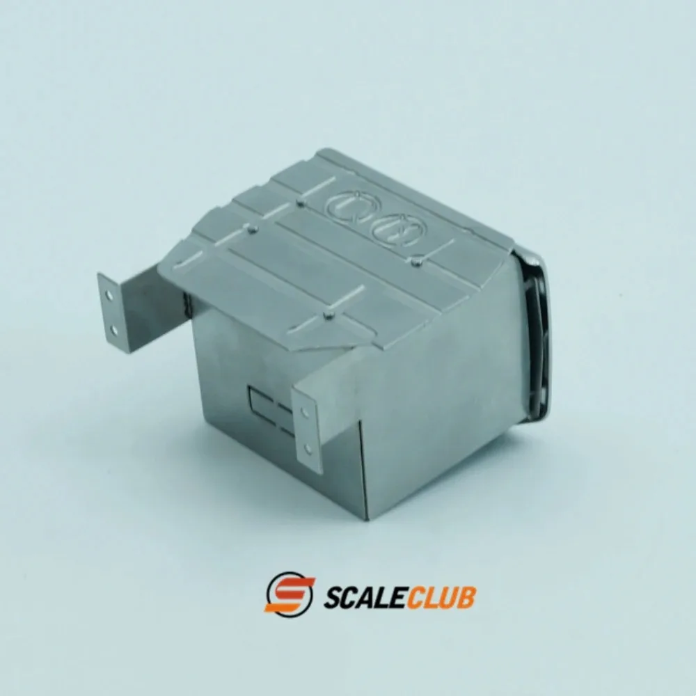 Serbatoio di scarico e scatola di scarico in metallo simulato per parti di giocattoli per autocarri con cassone ribaltabile telecomandato Tamiya RC Volvo Regal 1/14