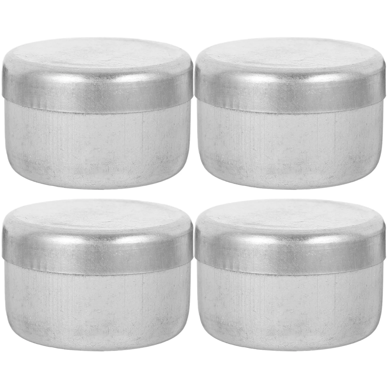 4Pcs Aluminium Boden Probenahme Boxen Runde Lagerung Container Labor Feld Verwenden Wiegen Halter Tragbare Probe Container