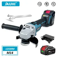 JAUHI 125mm Brushless Angle Grinder 4 Gears Cordless Grinding Machine Cutting Woodworking Power Tools For Makita 18V Battery