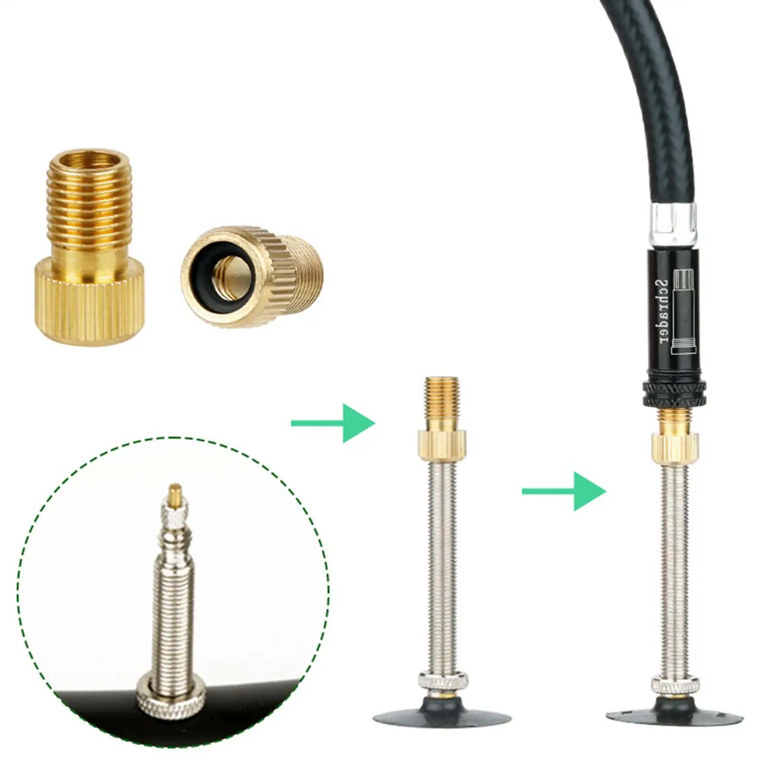 

Bike Tire Adapter 4 Claw Air Pump Attachment Convert Tire Valve for Home Workshop Gym Swim Ring Basketball Daily Commuting Group