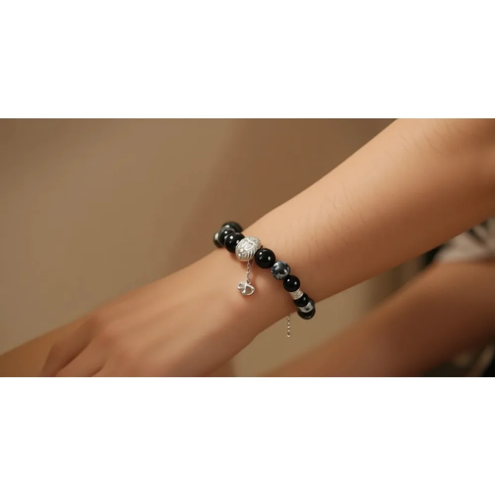 

Мужской браслет из бусин 10 мм, регулируемый, с лазуритом, тигровым глазом и головой льва, символизирующий мужество и силу, подарок на годовщину или праздник