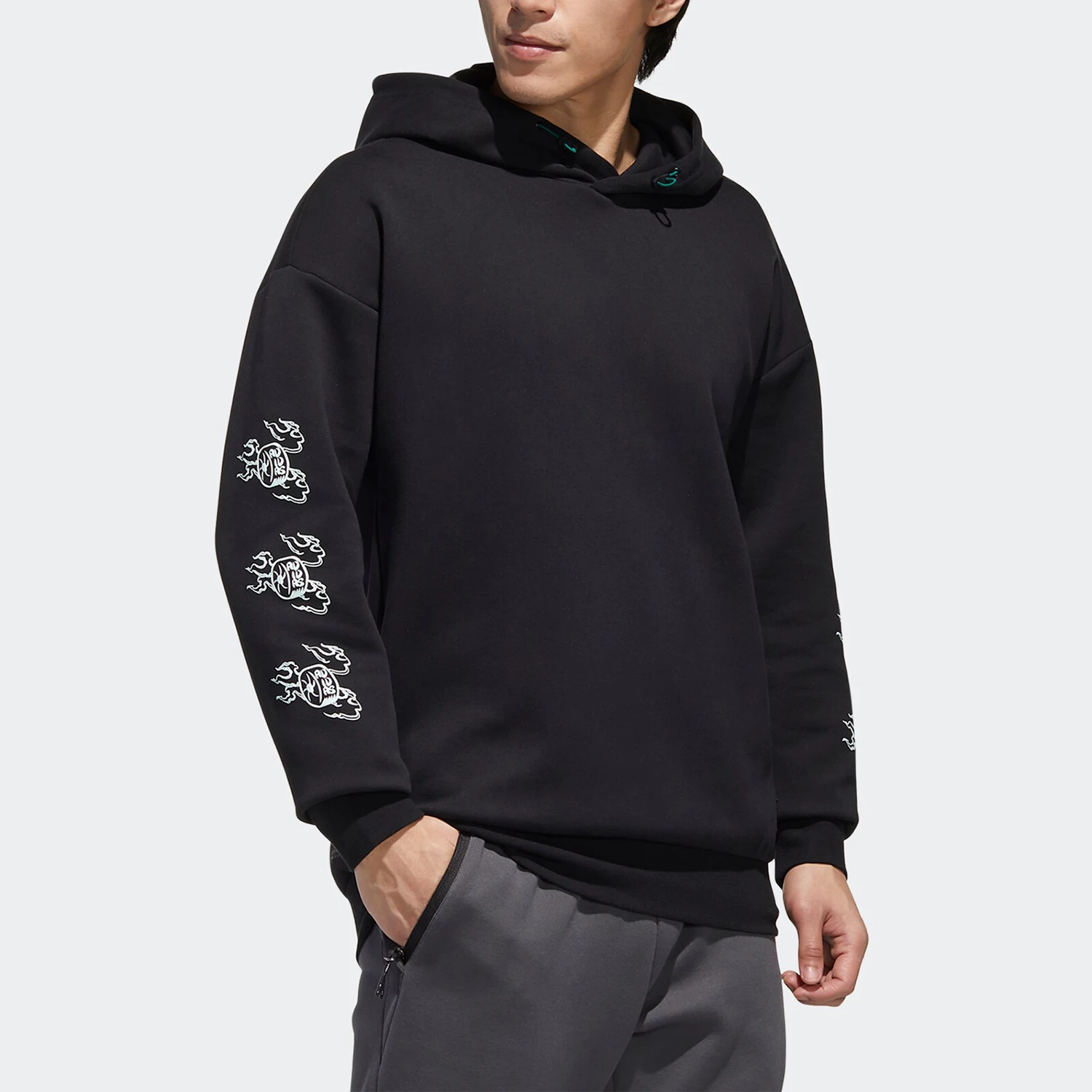 أديداس أصيلة أديداس UB GFX ILLU هوديي رياضي للرجال GM4448 #2