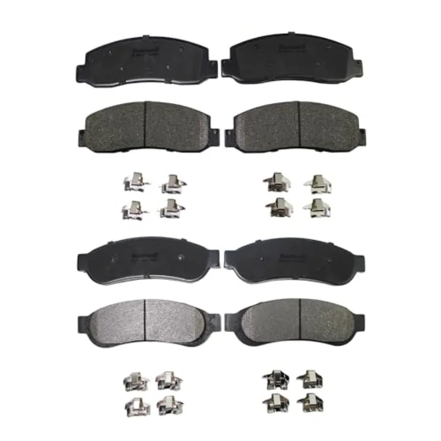 

Передние и задние керамические тормозные колодки для замены дисковых тормозных колодок Super Duty 2005-2012 F-250 F-350 с улучшенной мощностью остановки