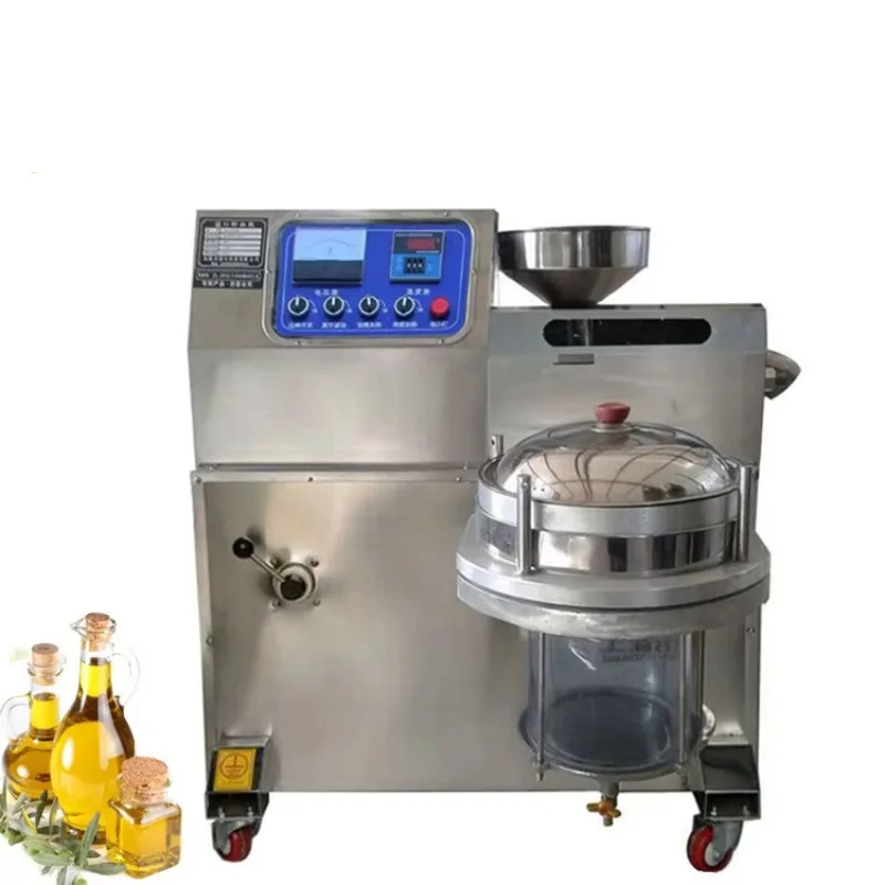 

30KG/H Oil Presser Hot and Cold Pressing Oil High Extractor Sunflower Electric Press Machine Squeezer