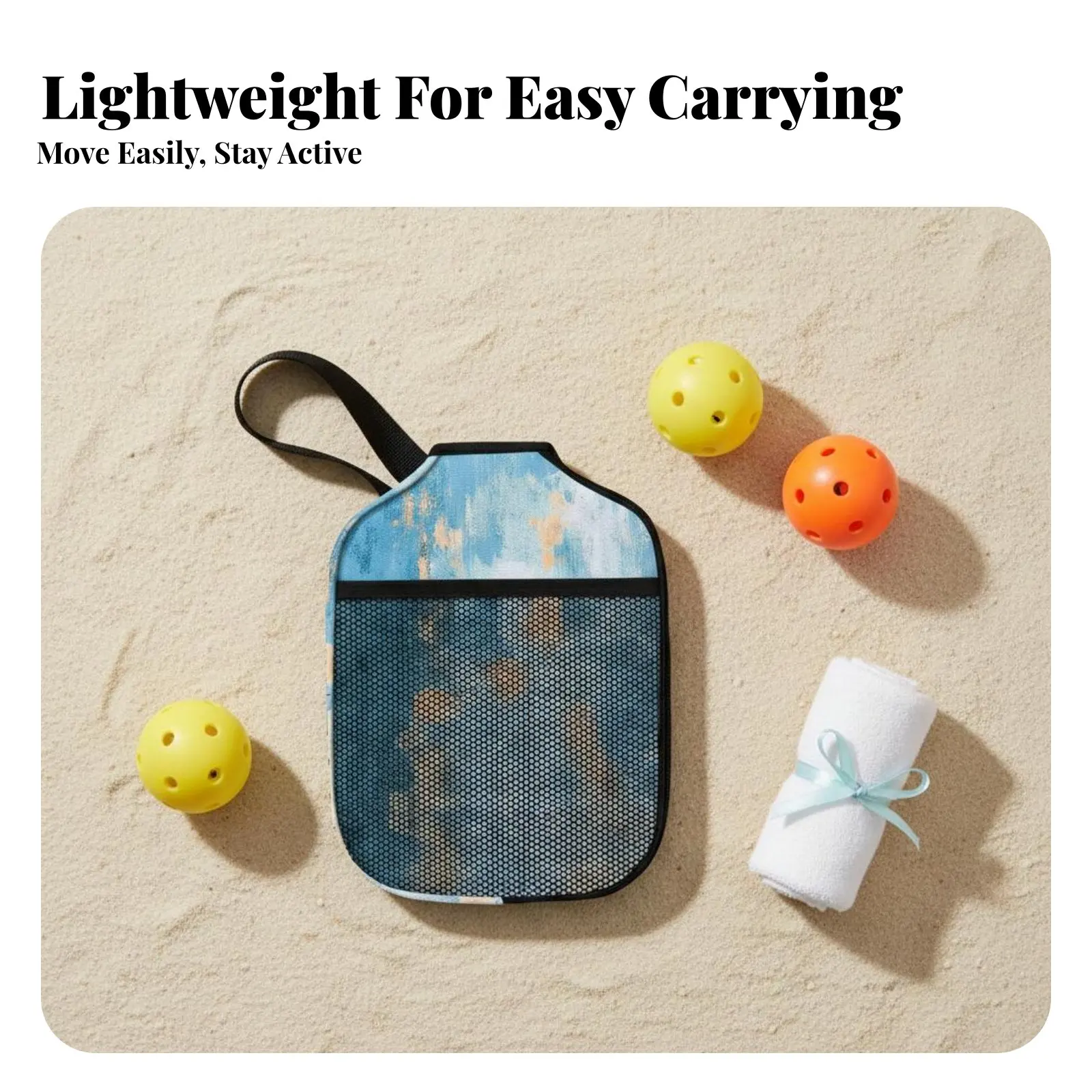 

Pickleball Paddle Cover Portable Pickleball Racket Case Neoprene Paddle Bag Water-Resistant Neoprene Racket Sleeve Shielded