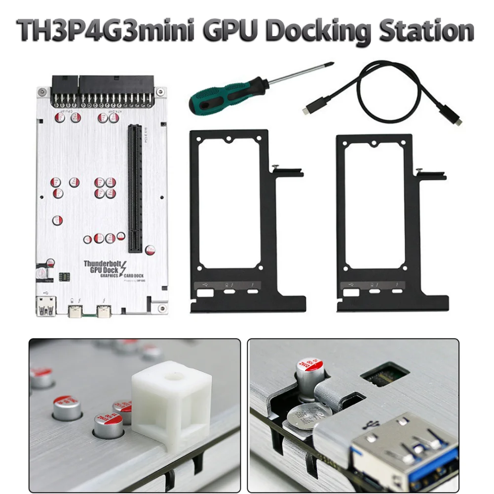 

Док-станция для графического процессора 85 Вт TH3P4G3 Thunderbolt 3/4 PD Зарядная док-станция 40 Гбит/с для ноутбука и адаптера внешней графической карты для Windows