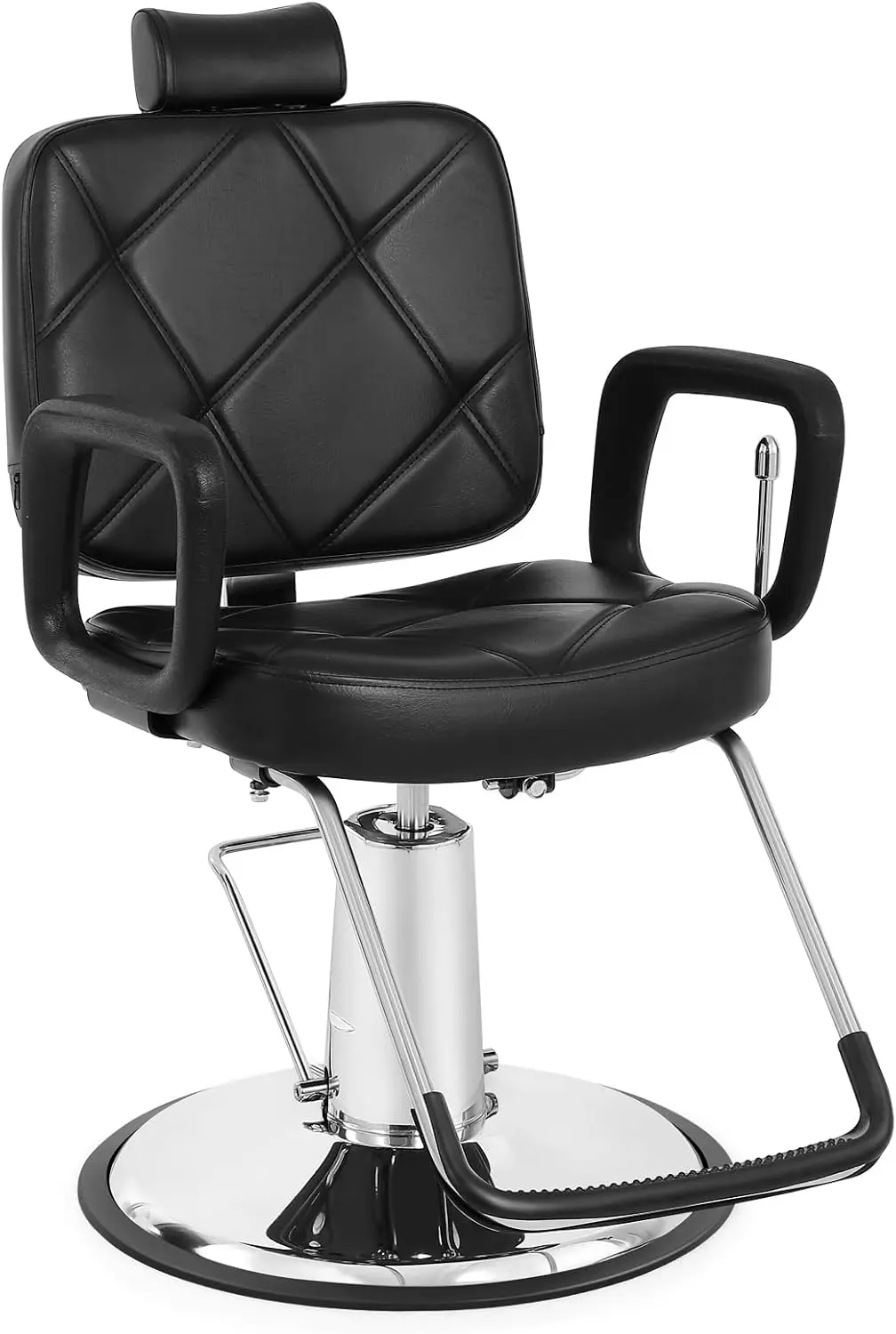 Hydraulic Recline Barber Chair Salon Chair for Hair Stylist Heavy Duty Tattoo Chair Shampoo Beauty Salon Equipment Left Handed