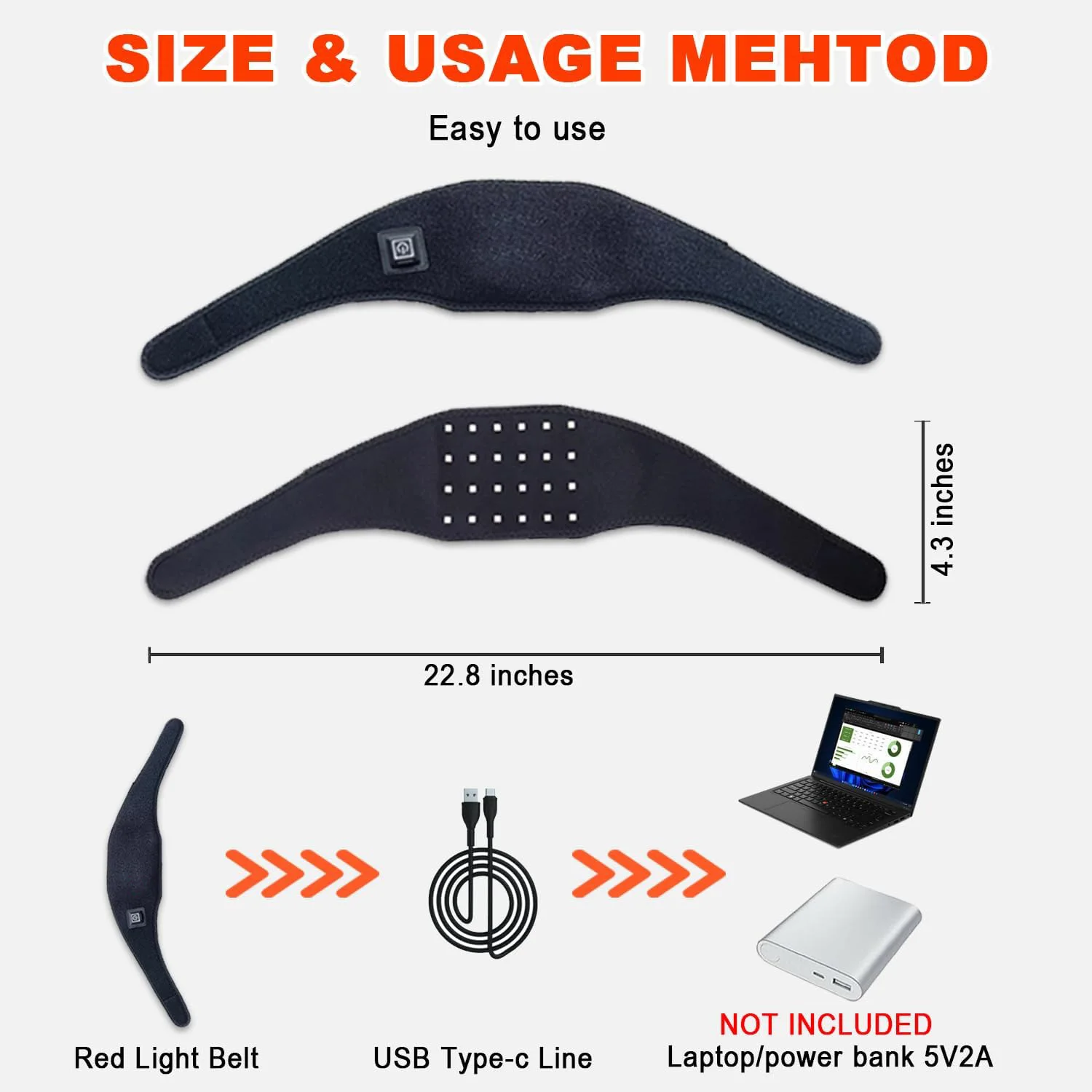 660nm Red Light Infrared 850nm Therapy Belt Neck 24pcs Beads for Lifting Skin Neck Pain Relief Wrap Skin Care Protection Neck - view 5