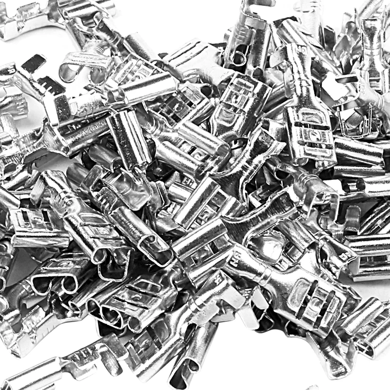 ขั้วต่อตัวเมียแบบไม่มีฉนวนขนาด100x6.3มม. ขั้วต่อแบบไม่หุ้มฉนวน2.5mm2