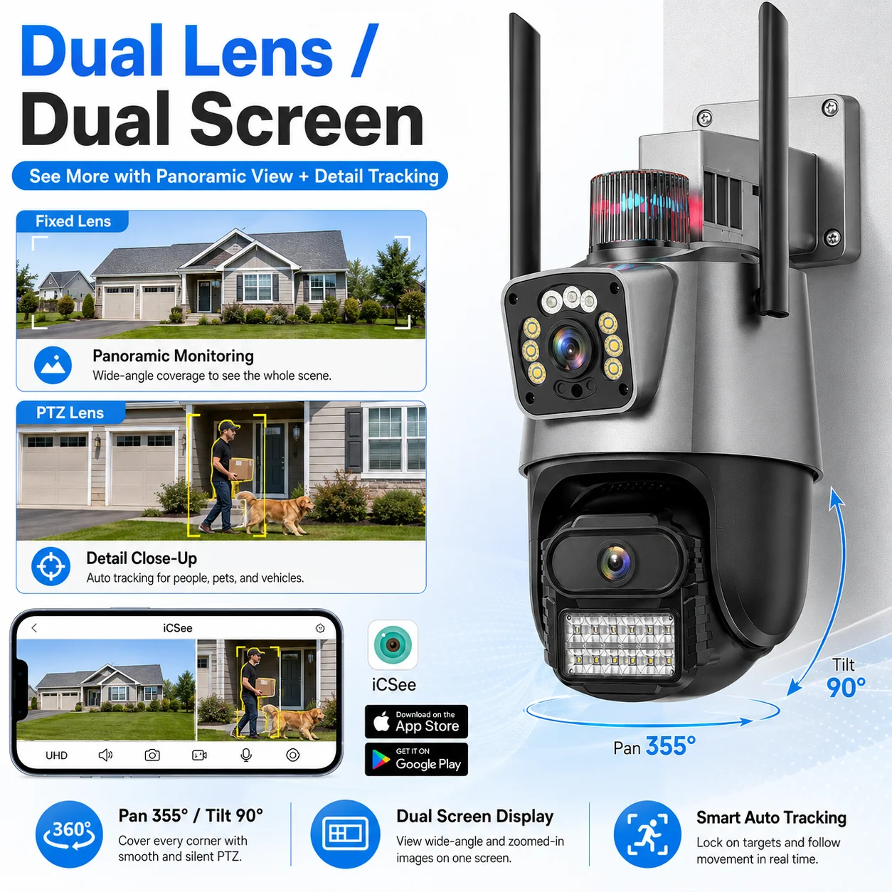 Telecamera Wi-Fi Esterna 4K 8M - Outdoor Lighting Under Roof recensione e prezzo