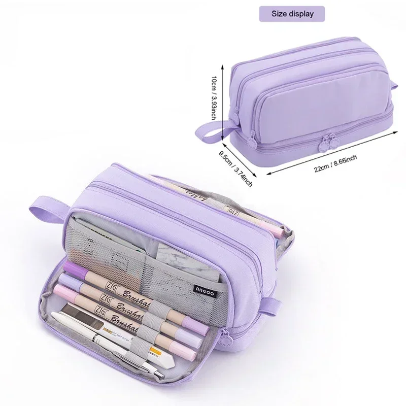 Pencil Cases Bags Large Capacity Storage Pouch Holder Box for Girls Office Student Stationery Organizer School Supplies