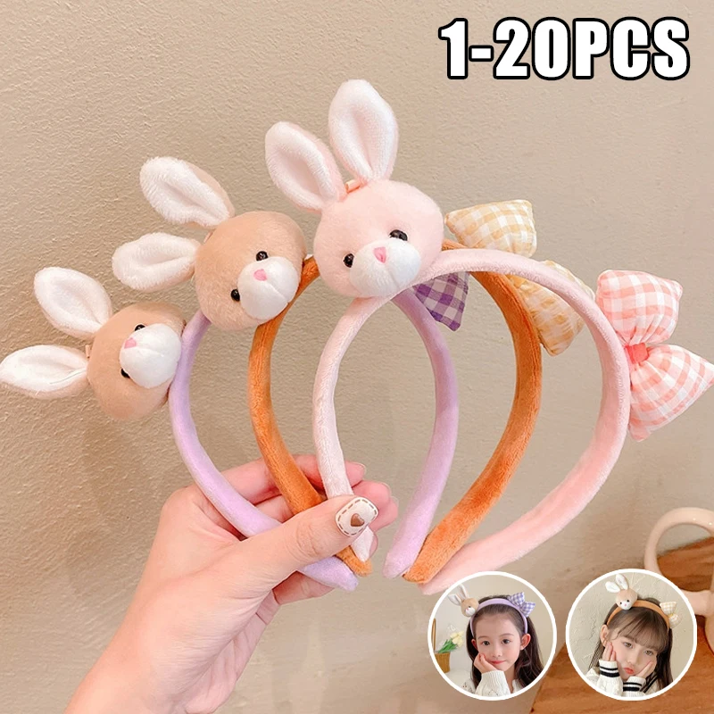 

Cute Cartoon Bunny Hairband Plush Rabbit Ear Headband Trendy Hair Accessories for Women Girls Fashionable Net Red Headwear