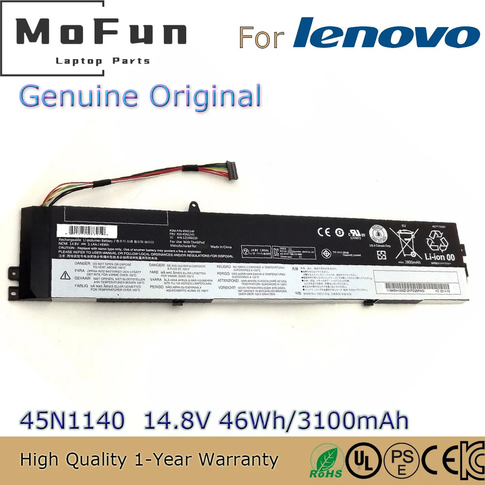 

Brand New Original 45N1140 14.8V 46Wh Laptop Battery for Lenovo ThinkPad S3-S431 S440 V4400u 45N1138 45N1139 121500158