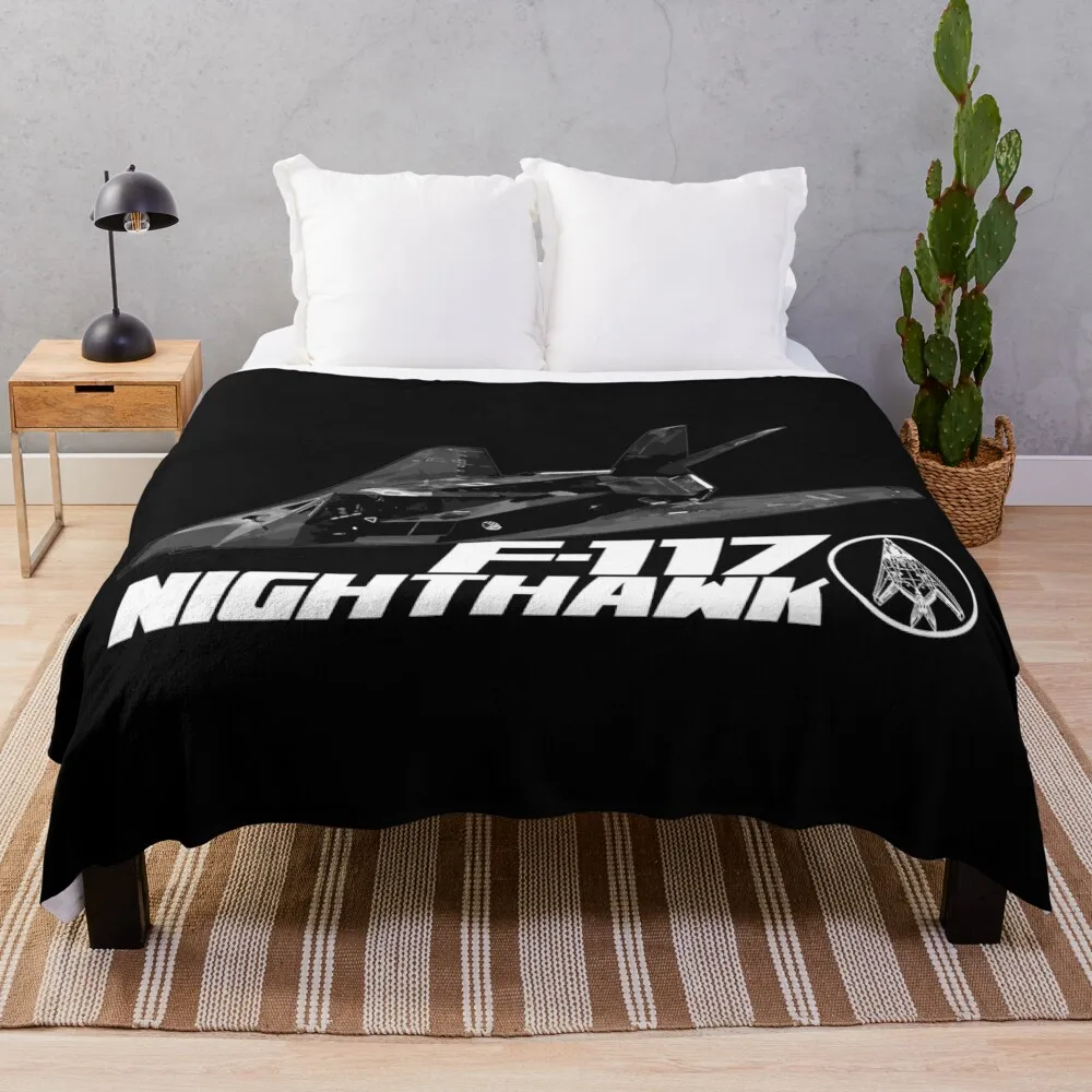 F-117 Nighthawk Throw Blanket Thermals For Travel warm winter Hairys Blankets