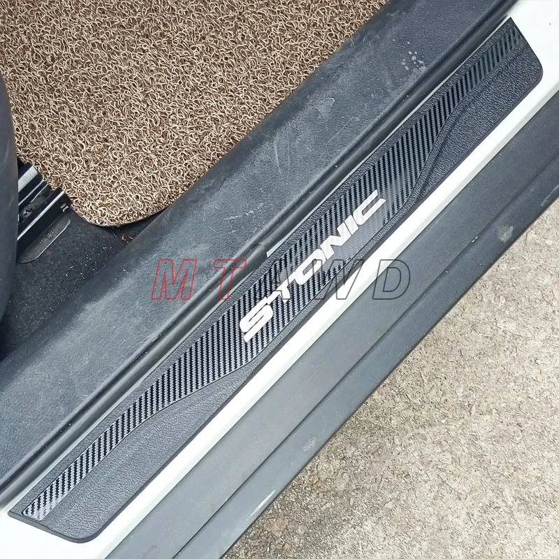 For Kia Stonic Accessory 2017-2022 2023 2024 Stainless Car Door Sill Scuff Plate Protectors Trim Guard Kick Pedal Cover Styling