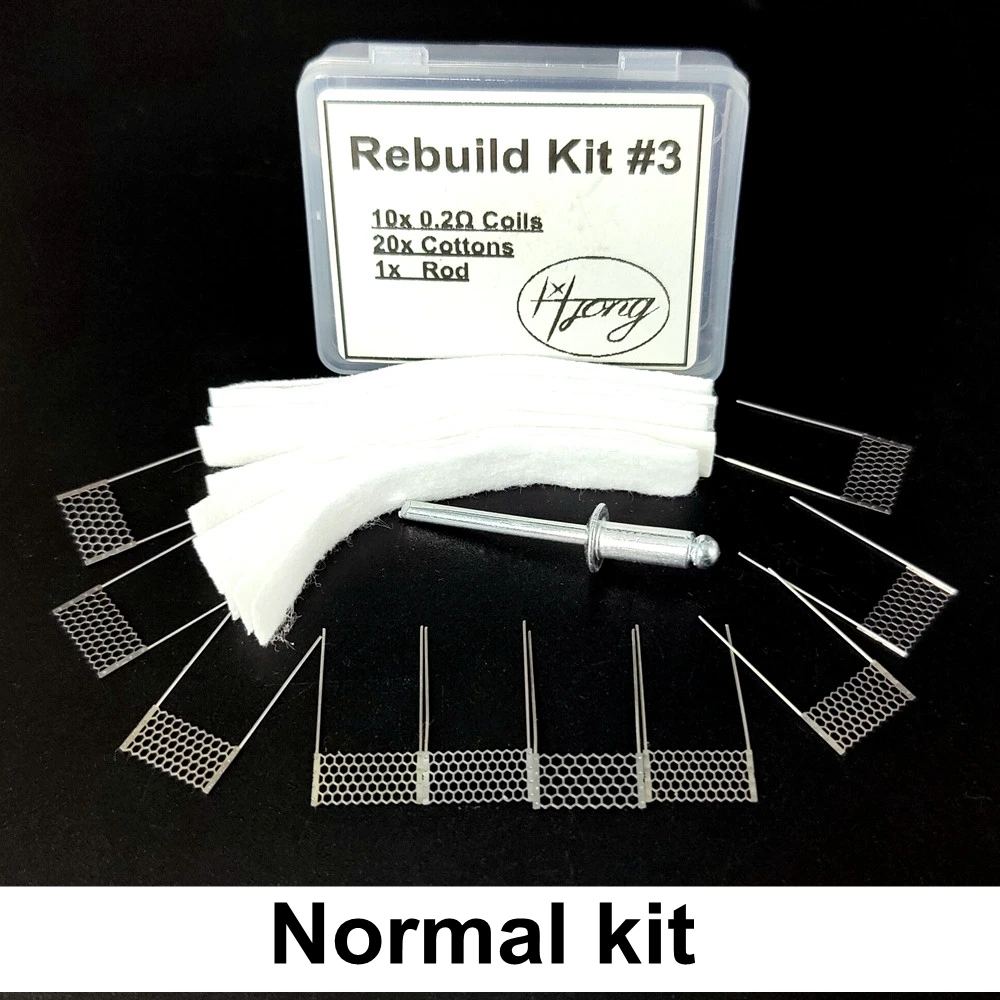 Rebuild Kit PnP Meshed Coil Kit With Cotton For PnP Series 0.2 Meshed Coils Rebuildable Base Deck DIY Tools