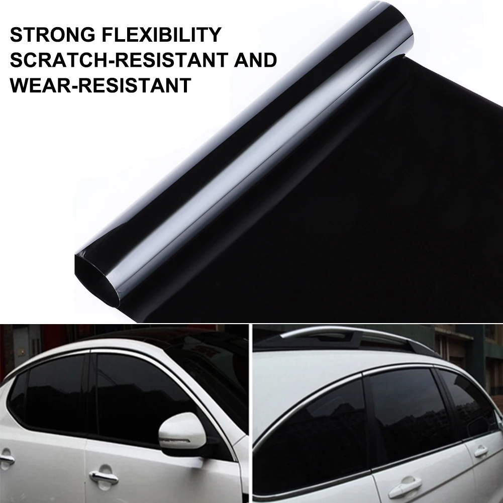 300cmx50cm Car Window Foils Tint Tinting Black Car Film Home Auto Window Protector Sticker Sun-proof Summer Solar SUV Protector