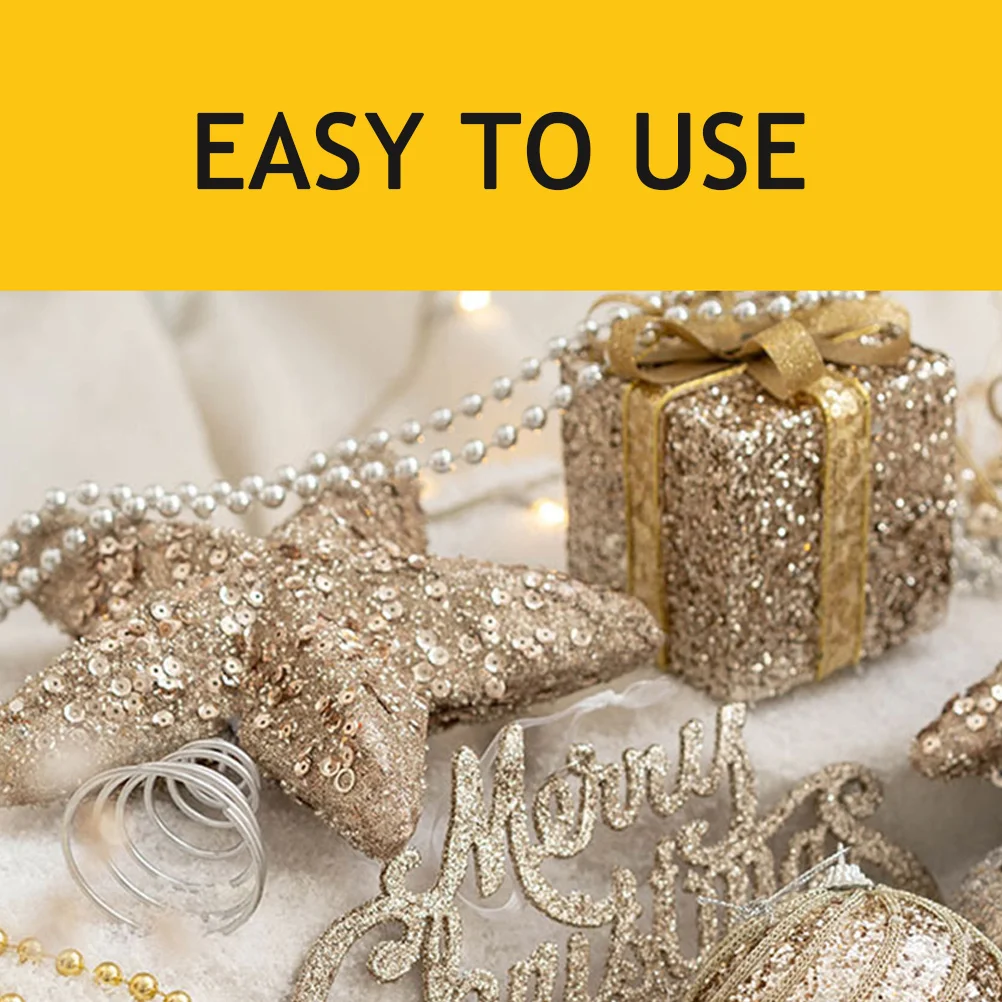 

1Pcs Christmas Tree Topper Star Shape Premium Foam Iron Material Elegant Festive Decoration for Holiday Xmas Tree Decor Creative