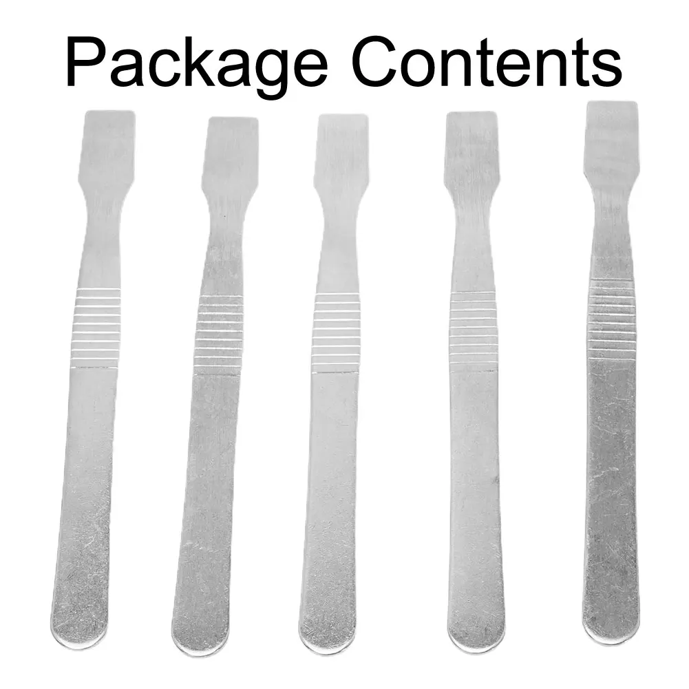 5Pcs Stainless Steel Metal Spudger 12011mm Solder Paste Spudger Repair Paver Blade Solder Paste Scraper Hand Tool