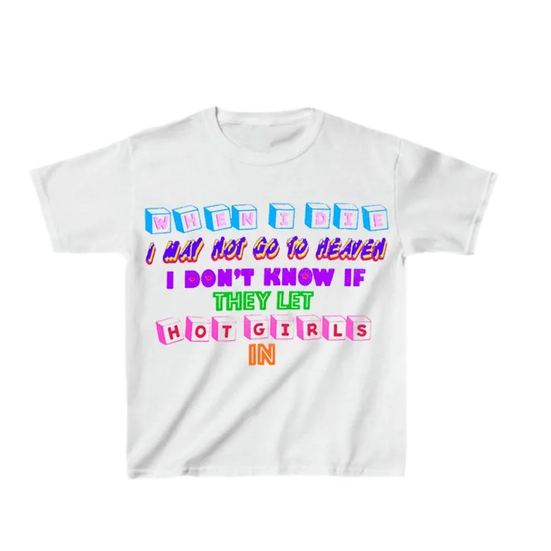 

Summer Street Fashion Short Sleeve Casual T-Shirt Gothic Retro Punk Hand-painted Pattern Printed Women's Tops Y2k Clothing