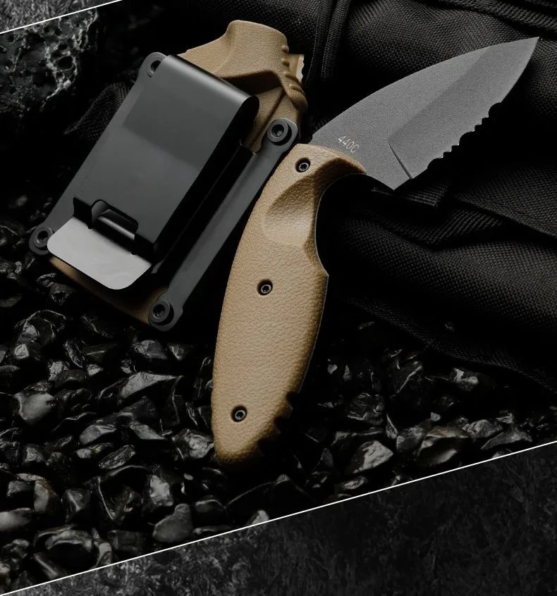 2025 جديد جودة عالية شفرة مثبتة كم السيف مخلب سكين في الهواء الطلق صلابة عالية متكاملة الصلب التكتيكية سكين مستقيم صغير #5