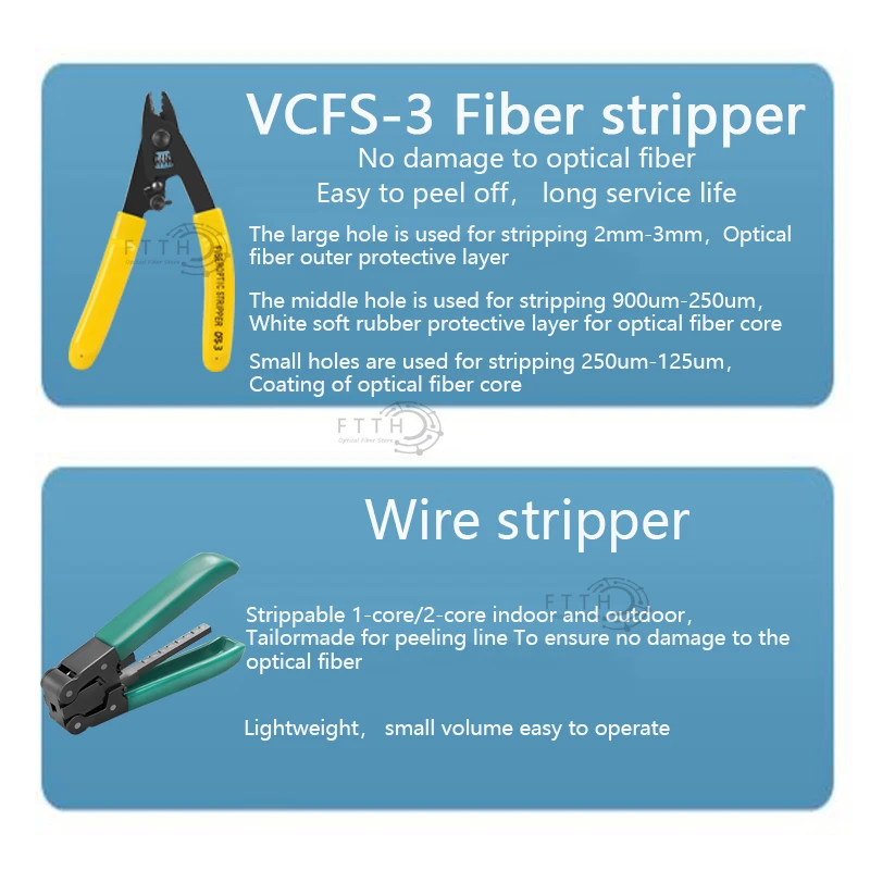 Kit di attrezzi in Fibra ottica con misuratore di potenza Fibra ottica e localizzatore visivo di guasti da 10mW FC-6S strumento FTTH nero