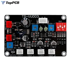 TS-VU003 VU Meter Driver Board AC DC 12V-18V Support High Low Level Input Backlight Adjustable for Vacuum Tube Power Amplifier