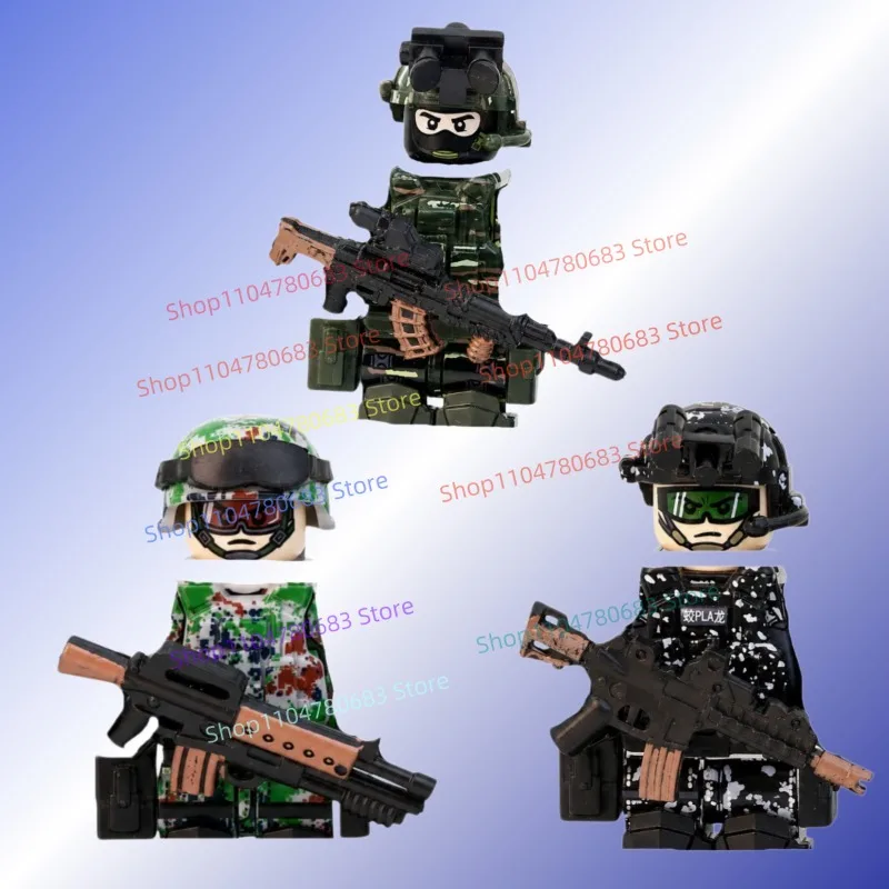 

MOC Building Blocks,Mini Snow Leopard Soldier Figureswith Camo Armor,Buildable AccessoriesOrnaments,Collectible Hobby Toys Gifts