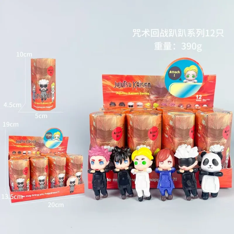 BANDAI Naruto One Piece Demon Slayer Dragon Ball caja ciega figuras de Anime muñecas adorno colgante juguete para niños regalo