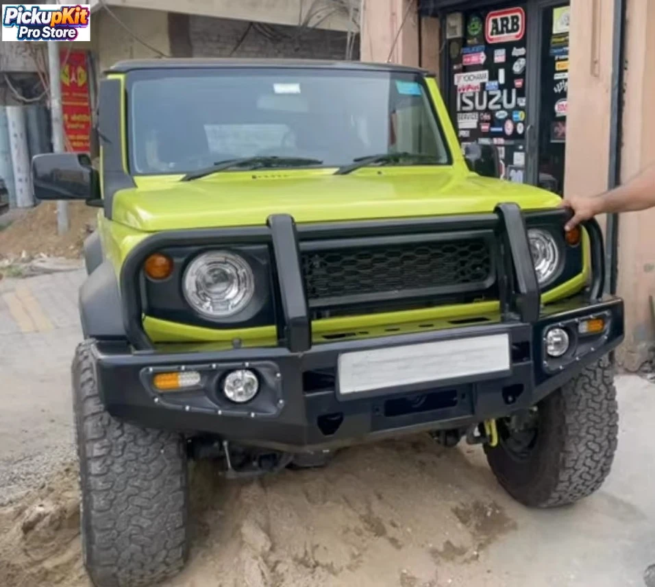 

Steel Bull Bar for Jimny India 5-Door 4WD Off-Road Impact Guard