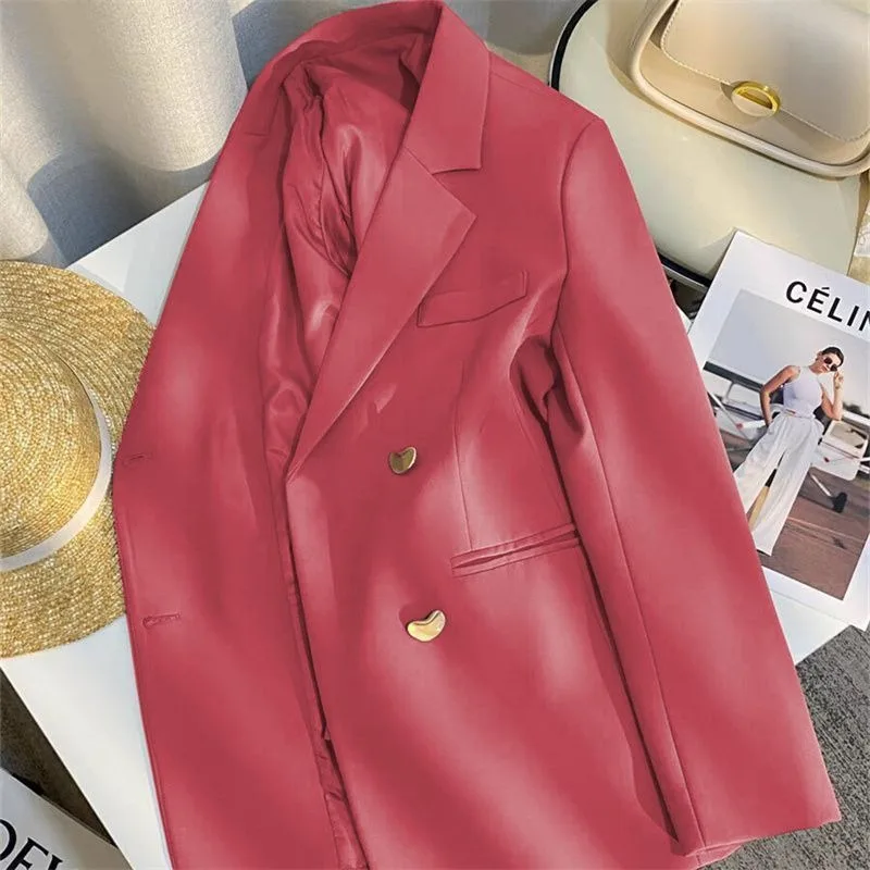 

High-quality Spring and Autumn High-end Suit Fashionable and Trendy British New Loose Suit Versatile Casual Jacket Women’s Wear