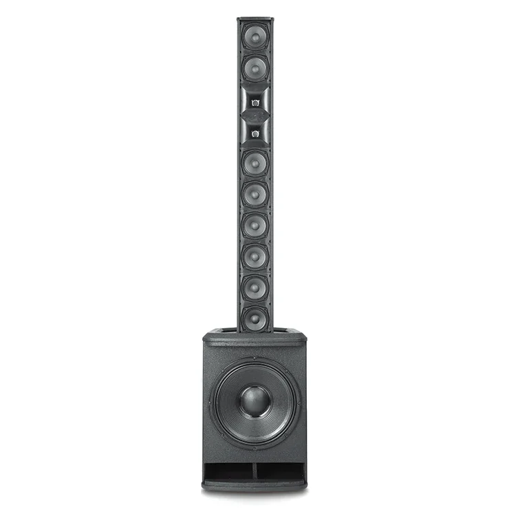 

1000Watt Peak 5 Inch Active Stereo Speaker Outdoor Line Array Tower PA Sound System Column Set for Wedding