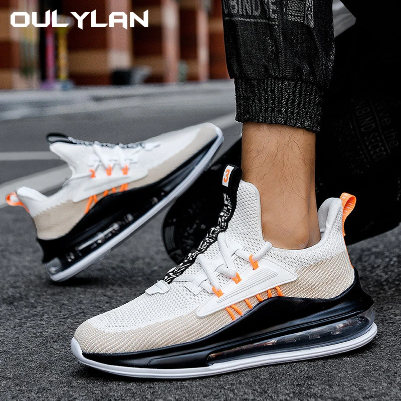 Air cushion breathable ultra-light soft sole running shoes, fashion sports shoes, summer men's low-top shoes, breathable shoes