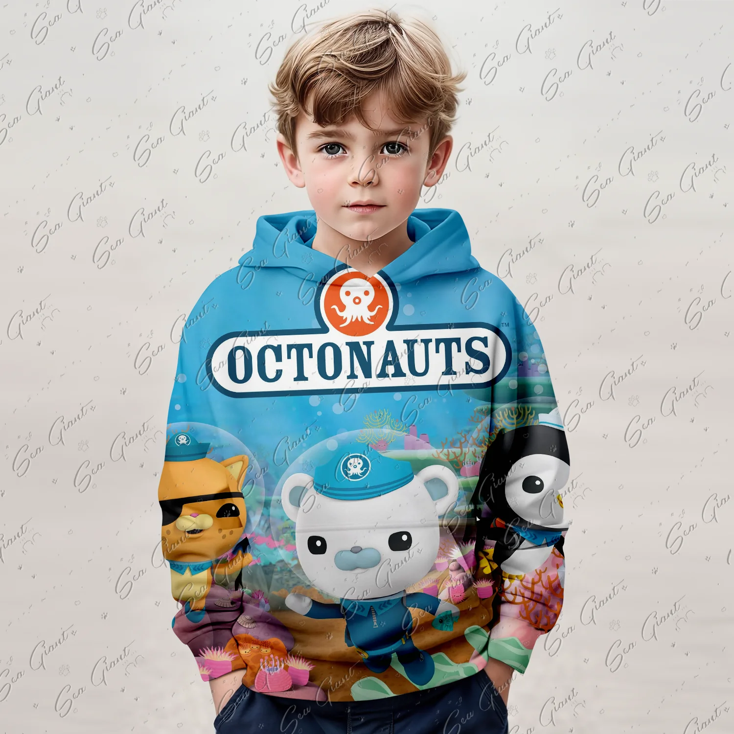 New The Octonauts Cartoon Print Children Clothes Girl Hoodies Kids Outdoor Boys Sweatshirt Tops Top Child Hoodie Children's