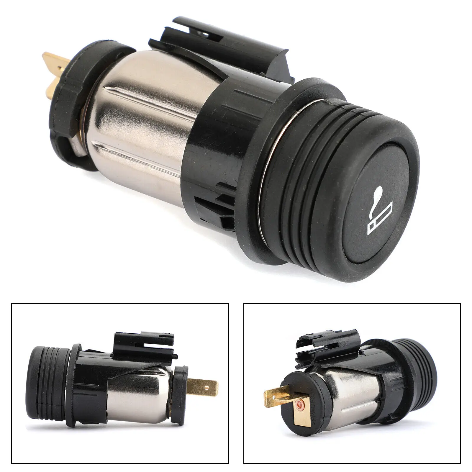 

1pc Car Cigarette Lighter Black Plastic For Ford Focus Mk I Mk2 Mk3 Mk4 Fiesta Galaxy OEM98AG15K047AD Car Accessories 12V