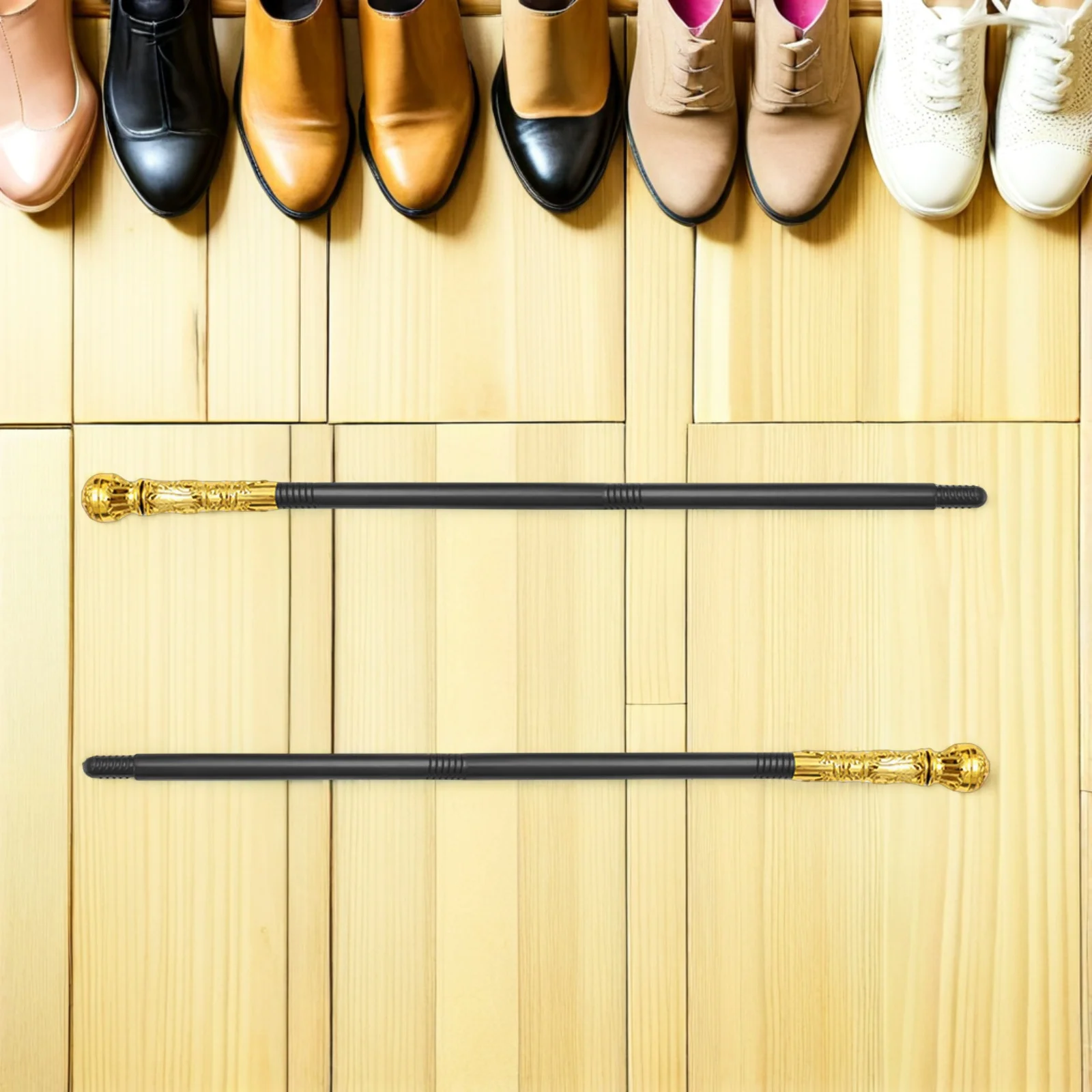 2 stücke Kunststoff König Zepter Leichte Abnehmbare Dekorative Spazierstock Für Halloween Cosplay Party Bühne Prop Zubehör