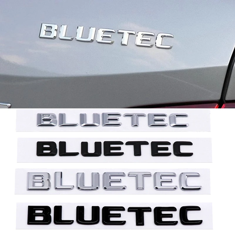 Car Body Side Badge Tail Trunk Emblem Sticker for Mercedes Benz BLUETEC Logo W213 W212 W204 W205 W176 W164 CLK G63 GLA S300 A180 