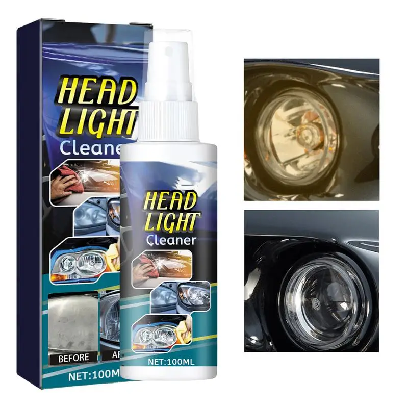 

100ml Car Headlight Restoration Spray Automobile Headlight Lens Polish Repair Liquid Headlamp Scratch Restoring Agent Car Care