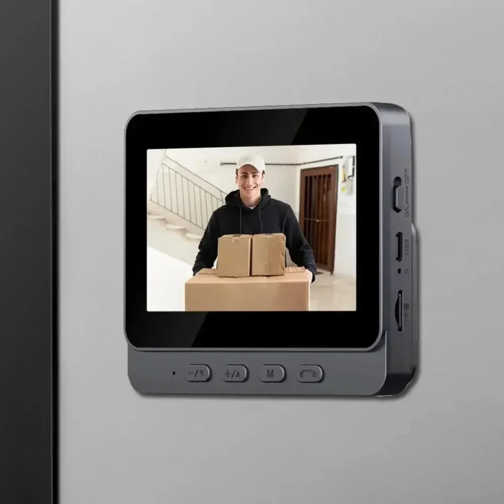 M10 1080P Smart WiFi Campainha de áudio e vídeo com tela IPS de 4,3 polegadas campainha de visão noturna infravermelha câmera de apartamento familiar